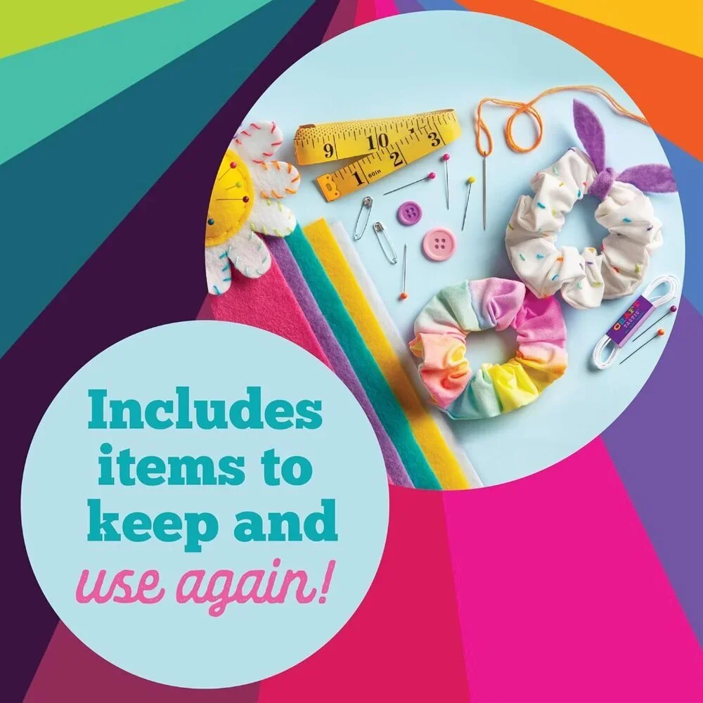 Let’s Learn to Sew – Mini Sewing Kit, Arts and Crafts, Art Supplies, Embroidery - Picture 5 of 6